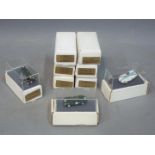 Piccolino - A collection of 9 white metal model Jaguar cars and kits by Picocolino Lot includes