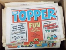 A collection of comics and similar from the 1970's comprising The Beano, Topper, Cracker, Bullet,