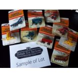 ERTL - approximately 24 diecast 1:64 scale model farm implements, wagons, bottom plows (ploughs),