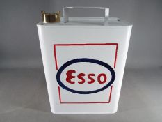 An Esso fuel can,