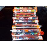 Matchbox Mattel Wheels - eleven tubes each containing five model motor vehicles,