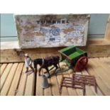 Britains - a Farm Tumbrel, model # 4F in original box,