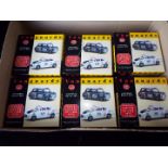 Vanguard - 12 diecast 1:43 scale boxed twin-car models,