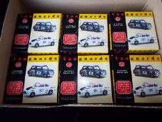 Vanguard - 12 diecast 1:43 scale boxed twin-car models,