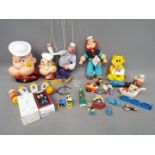 Popeye - Various Popeye related items to include a Corgi Paddle Wagon (unboxed),