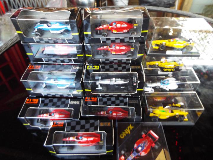 Onyx - 22 diecast model F1 racing cars with driver figures in rigid transparent cases, - Image 2 of 2