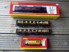 Model railways - a Hornby OO gauge LMS operating Royal Mail Coach set, op no 30246 # R 4155,