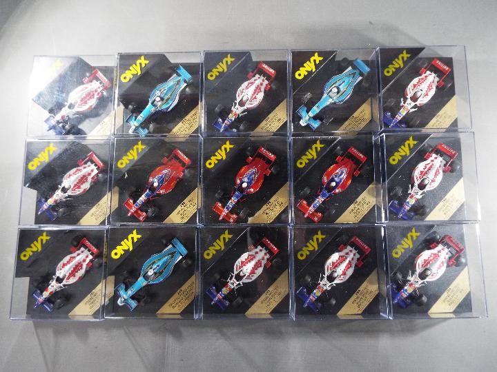 Onyx - Fifteen diecast model cars from the Onyx F1 collection.