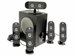 Logitech - a Logitech X-530 six speaker surround sound PC / Gaming system