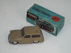 Corgi - a diecast model Hillman Husky finished in tan # 206 vg in fully intact original blue