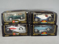 Bburago - Four boxed 1:18 scale diecast model cars by Bburago.