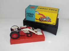 Corgi - a diecast model Massey-Ferguson Tractor and Shovel # 53 ex++ in ex+ original picture box