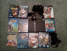 Vintage Gaming - a PlayStation 2 (PS2) with two controller's, eight PlayStation 2 games, one PS 3,