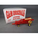 G&M Originals - A boxed 1:32 scale white metal and resin model of a Jones Baler by G&M Originals of