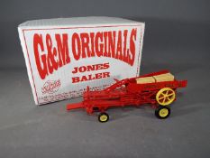 G&M Originals - A boxed 1:32 scale white metal and resin model of a Jones Baler by G&M Originals of