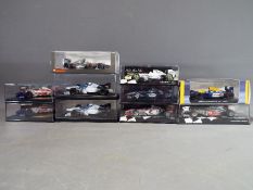 A collection of ten model F1 cars by Minichamps, Onyx,