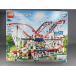 Lego - A boxed Lego Creator 10261 Roller Coaster.