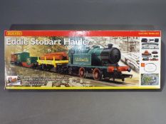 Hornby - a boxed Hornby R1061 electric train set 'Eddie Stobart Hauler'.