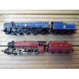 Model Railways - two Hornby OO gauge locomotives and tenders comprising 4-6-0 op no 4657 maroon