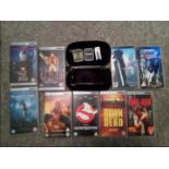 Gaming - a PSP hand-held games console with carry case and nine PSP movies (all sleeves contain