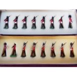 Harry Middleton Toy Soldiers - two boxed sets comprising Guards marching slope, fixed bayonets,