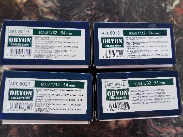 Oryon Collection History Club - four boxes of hand painted metal soldiers,