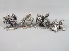 Myth and Magic and The Tudor Mint - three Myth and Magic pewter figures comprising The Mystic Stone