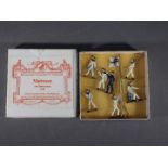 Zinnfiguren - A boxed Zinnfiguren #990/35 German Naval Sailors with Flagpole Set.