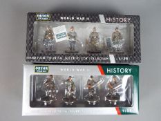 Oryon Collection - two boxes of hand-painted metal soldiers 1:35 scale World War II comprising ART.