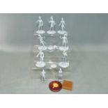 Series 77 and other - A small group of nine unboxed white metal figures.