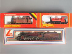 Hornby, Lima - Three boxed OO gauge locomotives.