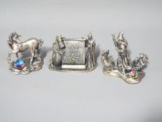 Myth and Magic - Three pewter figures to include The Crystal Unicorn 3114,