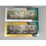 Oryon Collection - two boxes of hand-painted metal soldiers 1:35 scale World War II comprising ART.