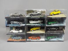 James Bond Car Collection - A group of 12 magazine promotional diecast models.