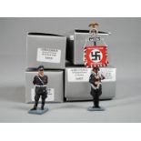 King & Country - Four boxed figures from the King and Country WWII German Leibstandarte SS Series.