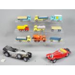 Corgi, Matchbox, Franklin Mint - A small collection of 11 unboxed diecast vehicles.