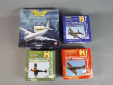 Corgi Aviation Archive - Four boxed diecast aircraft in 1:144 scale.