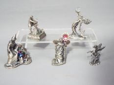 Myth and Magic - Five pewter figures to include Mother Mature 3043, The Wizards Best Friend 3133,
