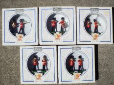 Britains - five boxed sets of Coldstream Guards Band # 8306, 8307, 8309,