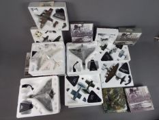 Atlas Editions - 14 boxed diecast military aircraft in various scales by Atlas Editions.