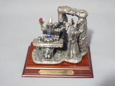 Myth and Magic - The Invocation By Mark Locker, pewter figure with rhinestones,