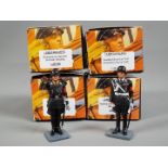 King & Country - Four boxed figures from the King and Country WWII German Leibstandarte Berlin 38