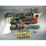 Hornby and others - A collection of model railway parts and accessories in various gauges.