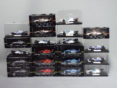 Onyx - 21 boxed 1:43 scale model F1 and Indy racing cars by Onyx.