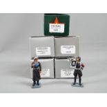 King & Country - Five boxed figures from the King and Country WWII German Leibstandarte SS series.