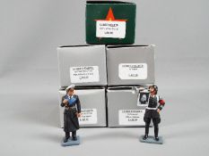 King & Country - Five boxed figures from the King and Country WWII German Leibstandarte SS series.