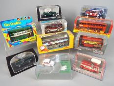 Minichamps, Corgi, Corgi Omnibus, Corgi KMB and Others - A collection of 10 boxed diecast vehicles.