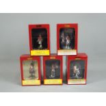 Britains - Five boxed soldiers from the Britains 'Museum Collection' series.