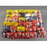 Del Prado - In excess of 40 Del Prado mounted and foot figures from various eras in blister packs.