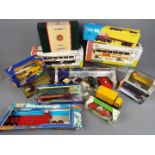 Joal, Corgi, EFE, Matchbox and others - 13 boxed diecast vehicles in a variety of scales.